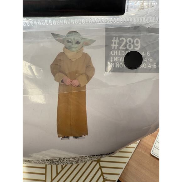 Star Wars Mandalorian The Child Grogu Costume | Size Child 4-6 - Picture 6 of 6